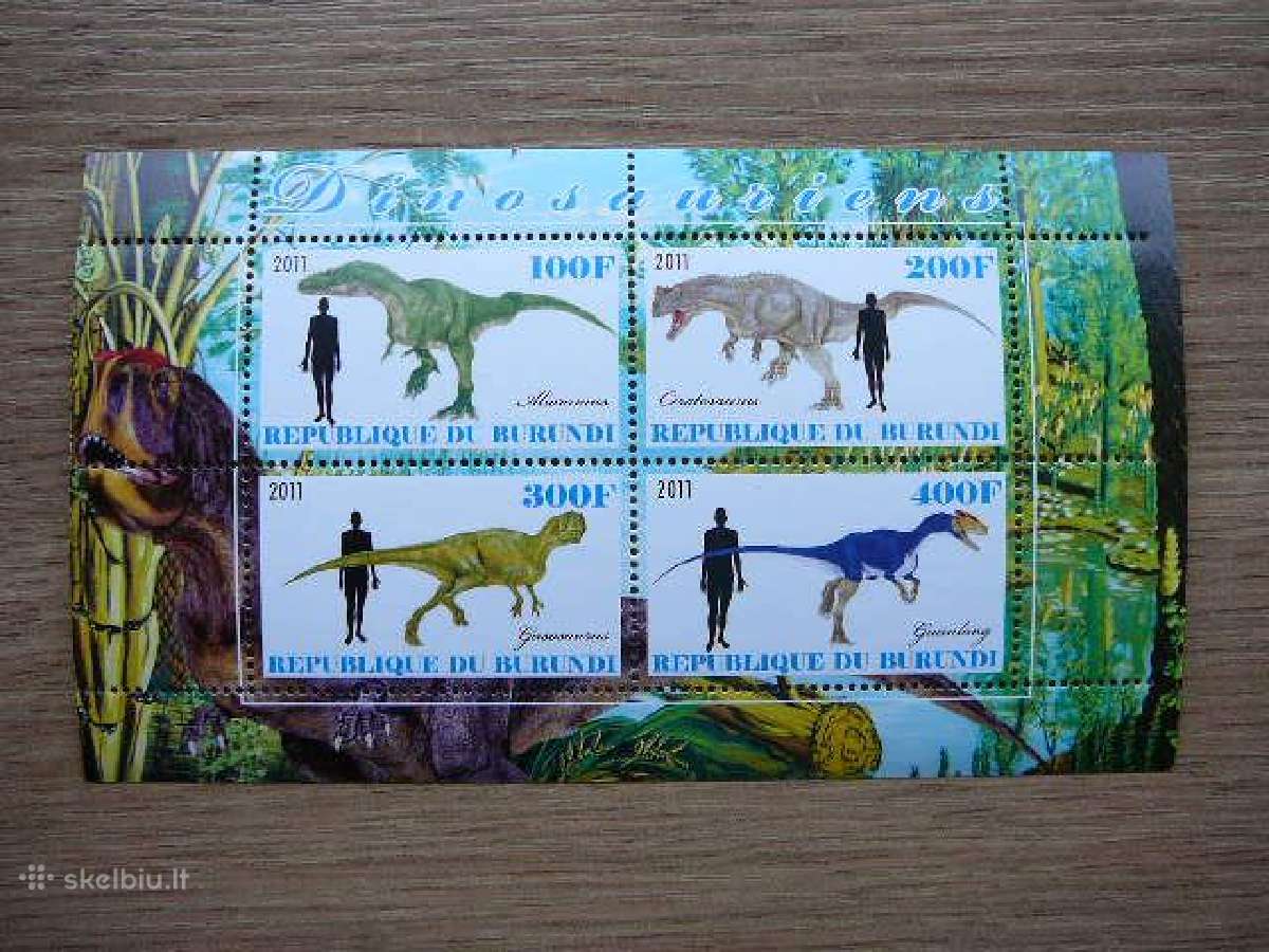 Dinozaurai Burundis 2011 svarus g405a