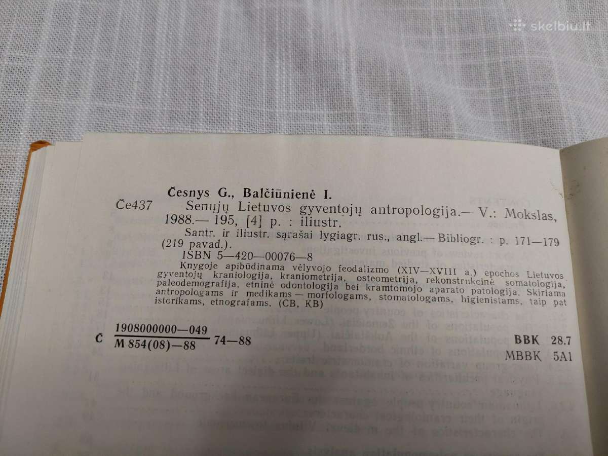 Senųjų Lietuvos gyventojų antropologija - nuotraukos Nr. 6