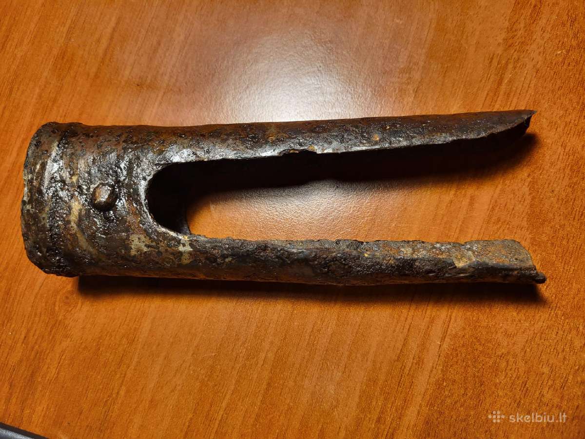 Labai reta vokiško kirvio rankenos detalė. - nuotraukos Nr. 6