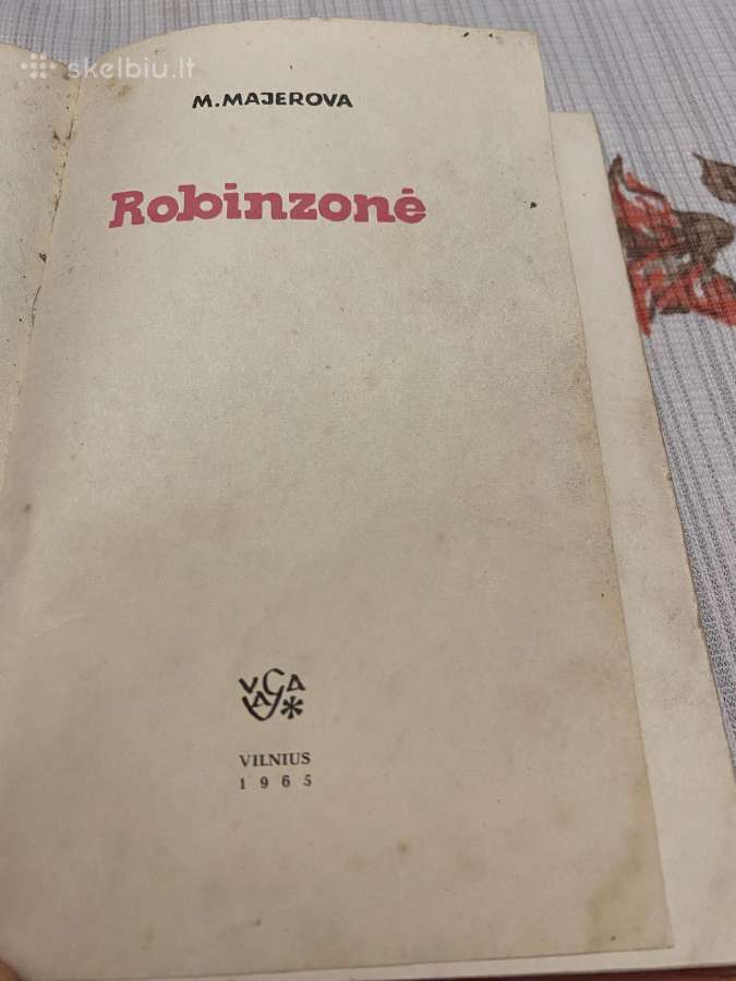 Parduodama Majerovos knyga Robinzone - nuotraukos Nr. 3