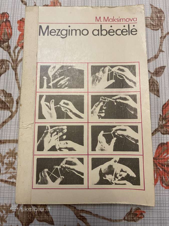 Parduodama knyga ir žurnalas apie mezgima