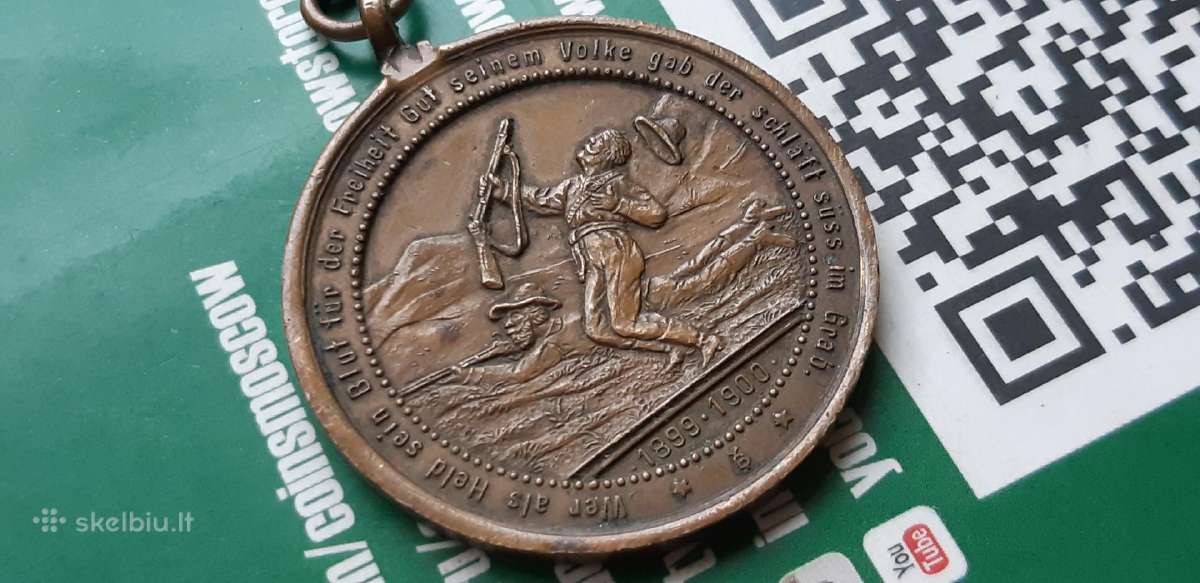 Vokietija medalis būrų karas 1899 - 1900 - nuotraukos Nr. 4