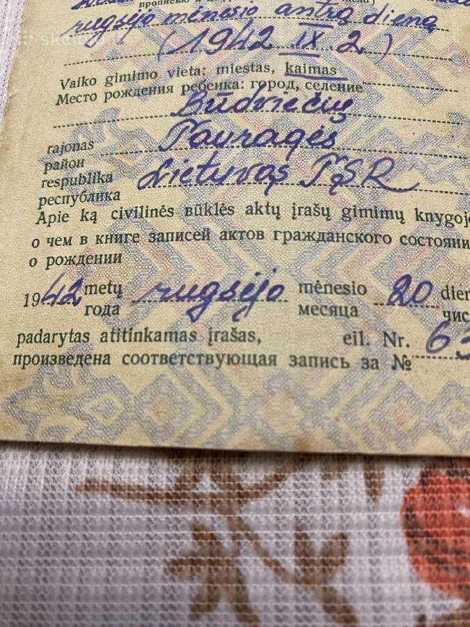 Parduodami ivairus dokumentai - nuotraukos Nr. 17