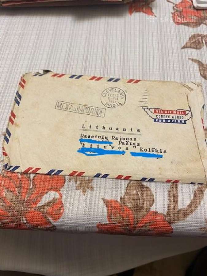 Parduodami 1959-1960 originalus laiškai iš JAV
