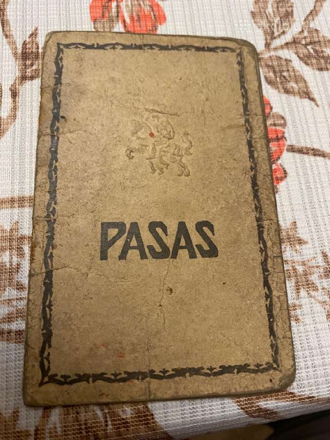 Parduodamas 1930 m. asmens pasas