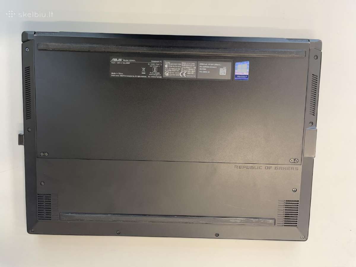 Asus Zephyrus S15/ i7-10875h/32/512gb/rtx 2070 8gb - nuotraukos Nr. 12