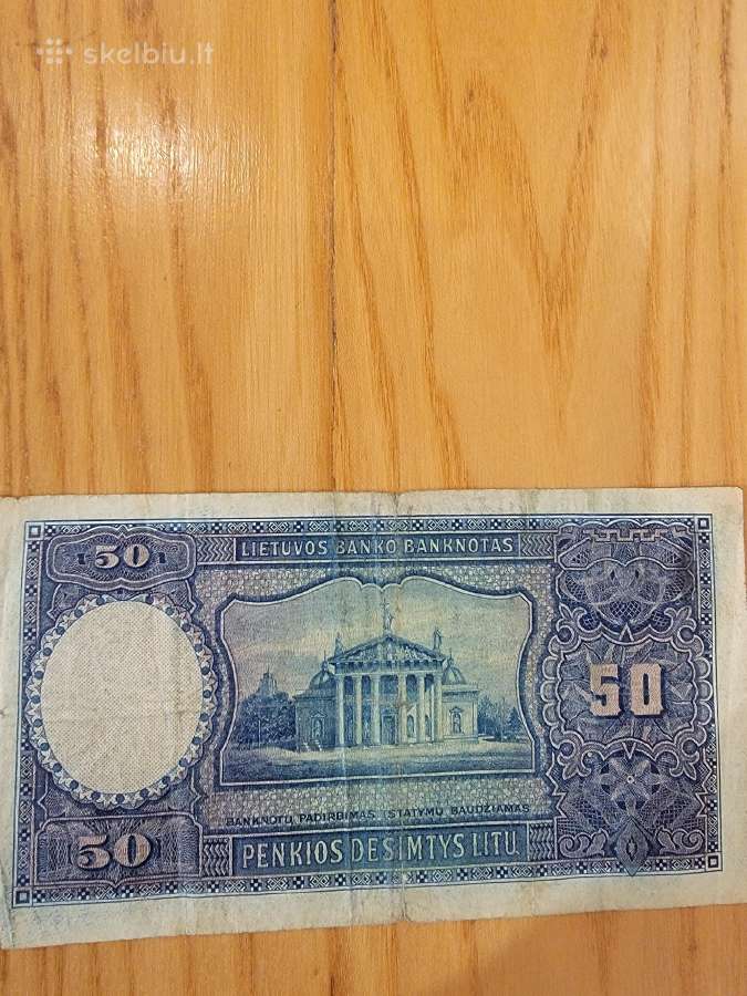 1928 m.a serijos 50 litų banknotas - nuotraukos Nr. 2