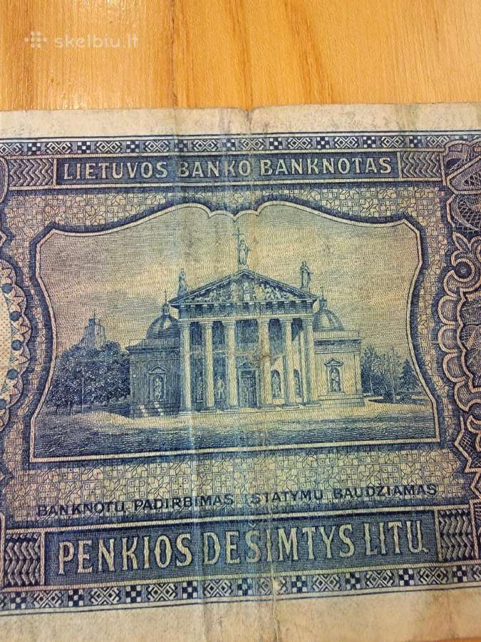 1928 m.a serijos 50 litų banknotas - nuotraukos Nr. 3