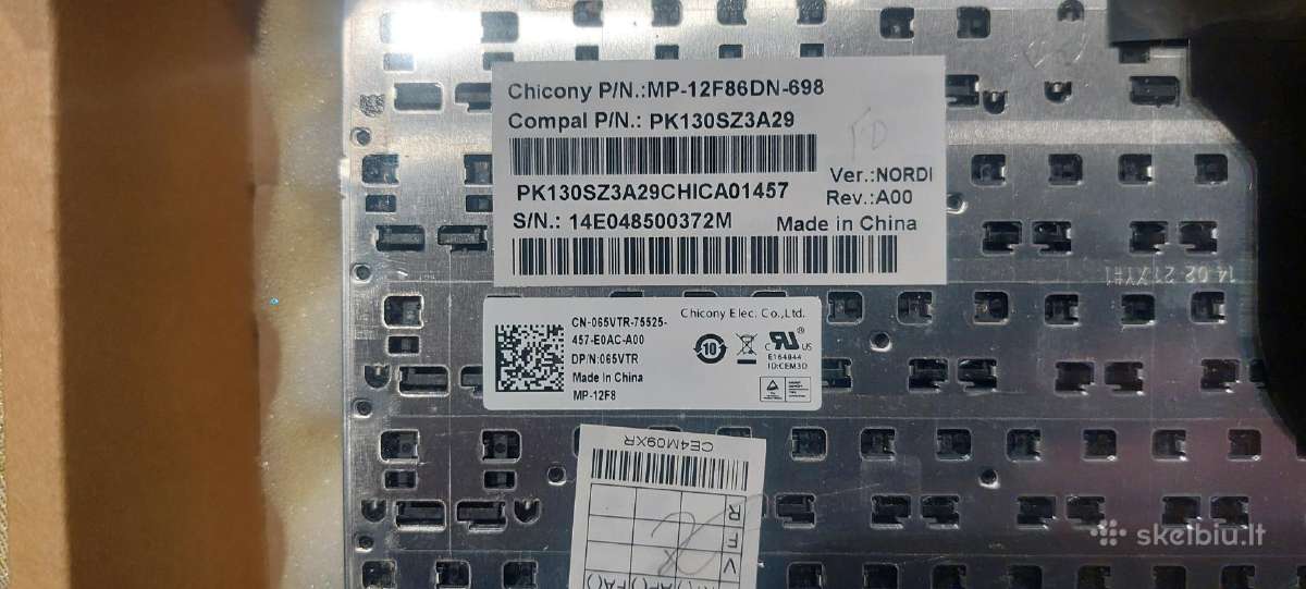 Klaviatūra Dell Latitude E3540 - nuotraukos Nr. 4