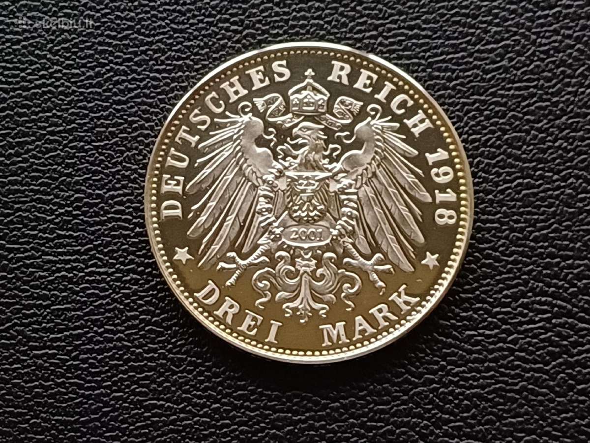 (225) 3 markes 1918 (2001) restraikas.