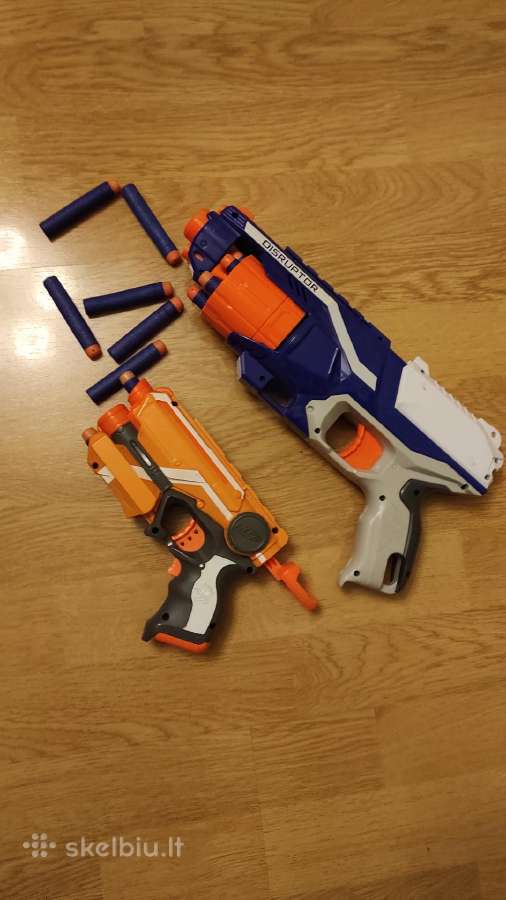 Nerf šautuvai naudoti