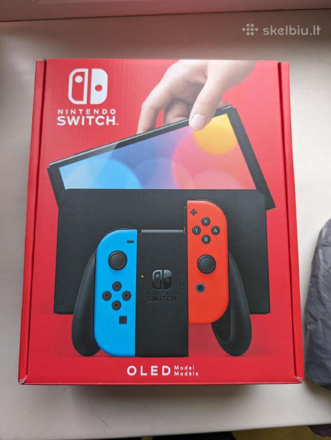 Nintendo switch Oled Atrištas 512gb naujas