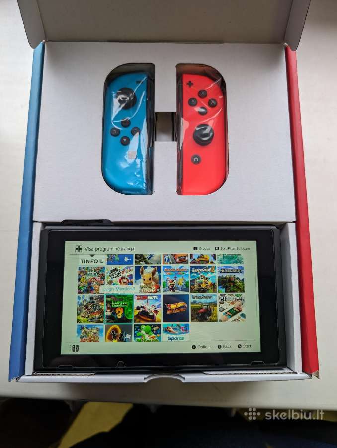 Nintendo switch Oled Atrištas 128gb naujas - nuotraukos Nr. 3