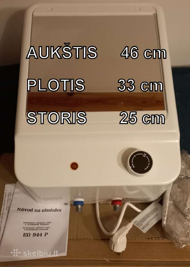 Nedidelis vertikalus vandens šildytuvas 10l, 2 kw - nuotraukos Nr. 2