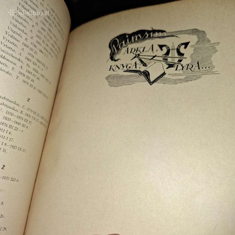 1942 Literatūros metraštis su kalendorium - nuotraukos Nr. 3