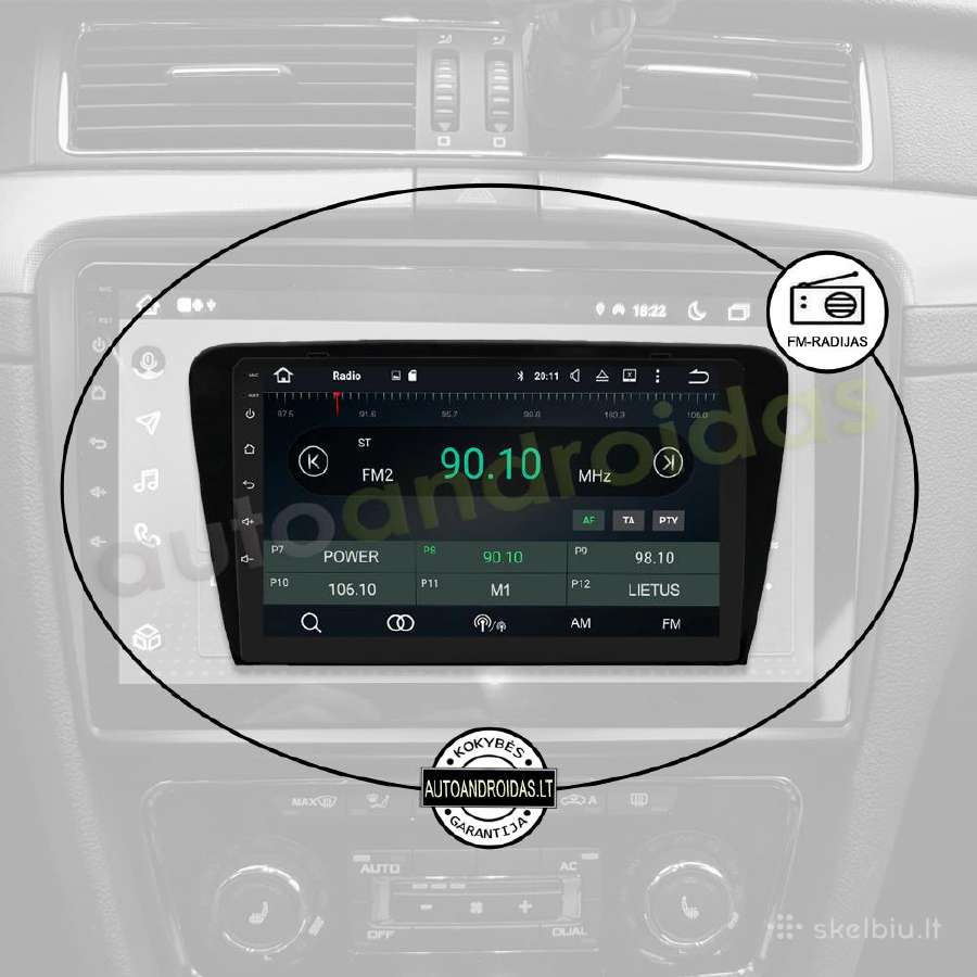 Skoda Superb 2003-14 Android multimedija WiFi/GPS - nuotraukos Nr. 4