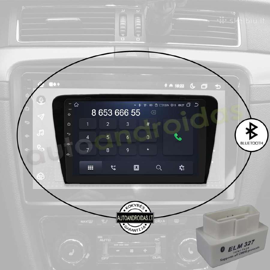 Skoda Superb 2003-14 Android multimedija WiFi/GPS - nuotraukos Nr. 5