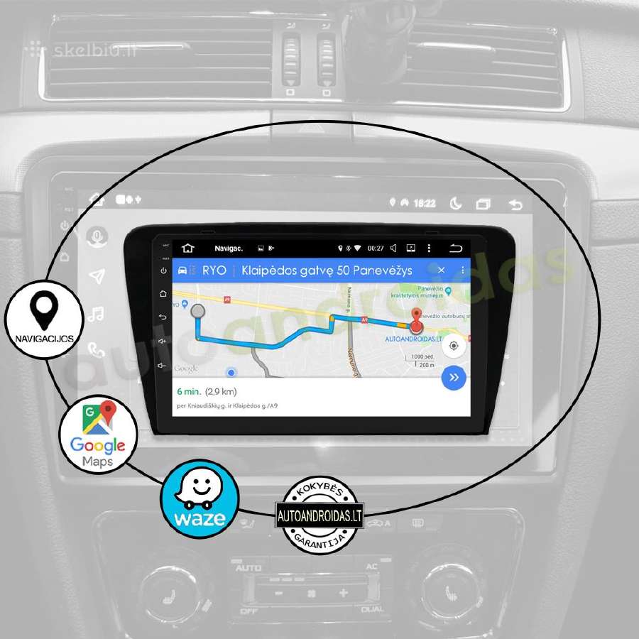 Skoda Superb 2003-14 Android multimedija WiFi/GPS - nuotraukos Nr. 10