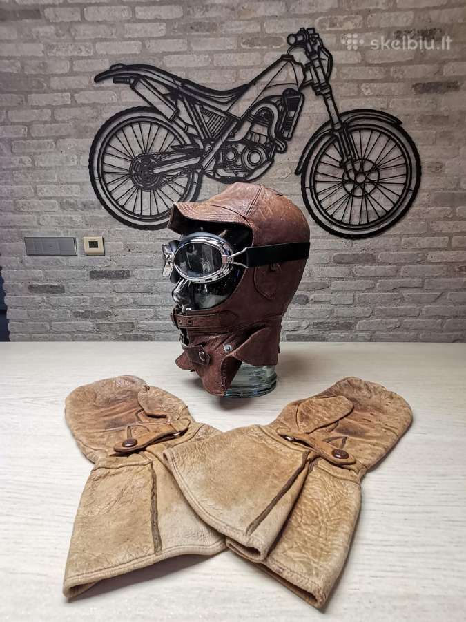 Motociklo/piloto odinis (po)šalmas ir pirštinės - nuotraukos Nr. 8
