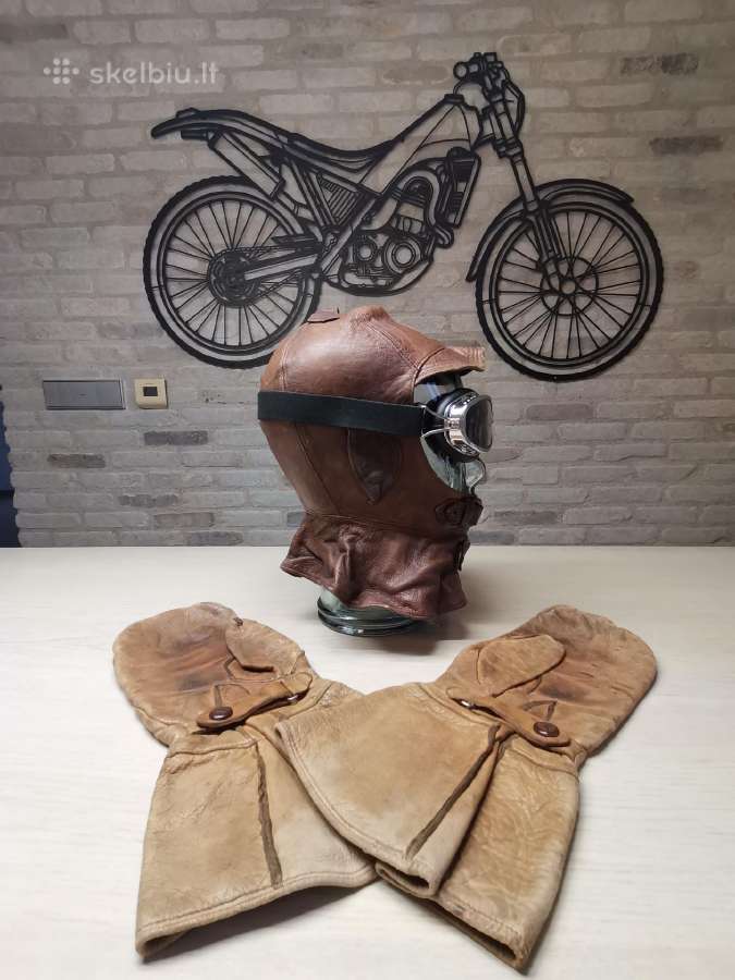 Motociklo/piloto odinis (po)šalmas ir pirštinės - nuotraukos Nr. 11