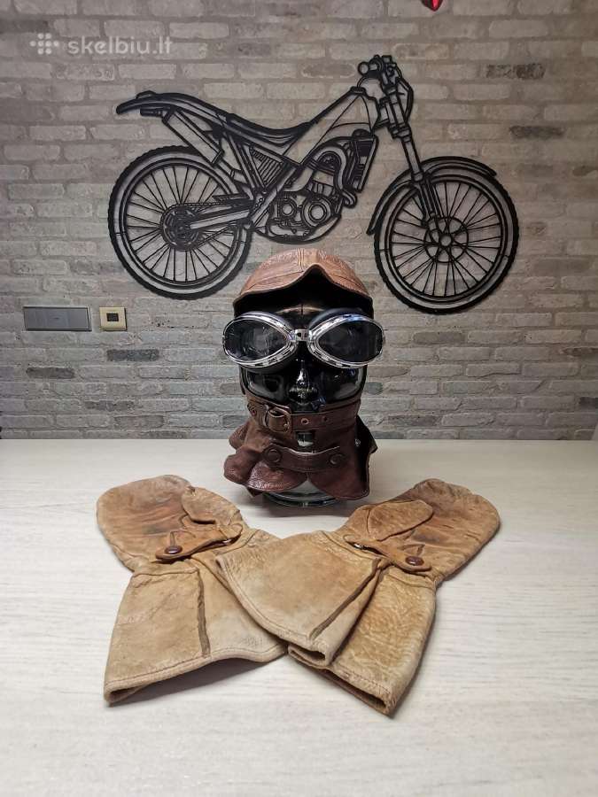 Motociklo/piloto odinis (po)šalmas ir pirštinės - nuotraukos Nr. 10