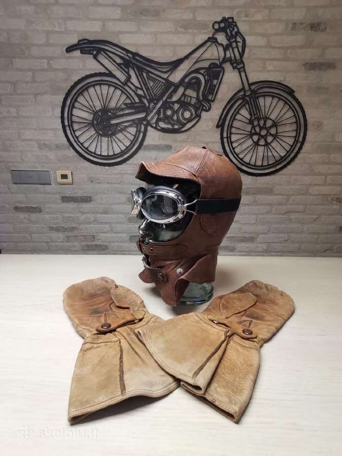 Motociklo/piloto odinis (po)šalmas ir pirštinės - nuotraukos Nr. 12