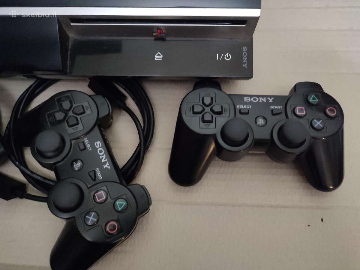PS3 atristas, yra 30 zaidimu, 2 pulteliai - nuotraukos Nr. 2