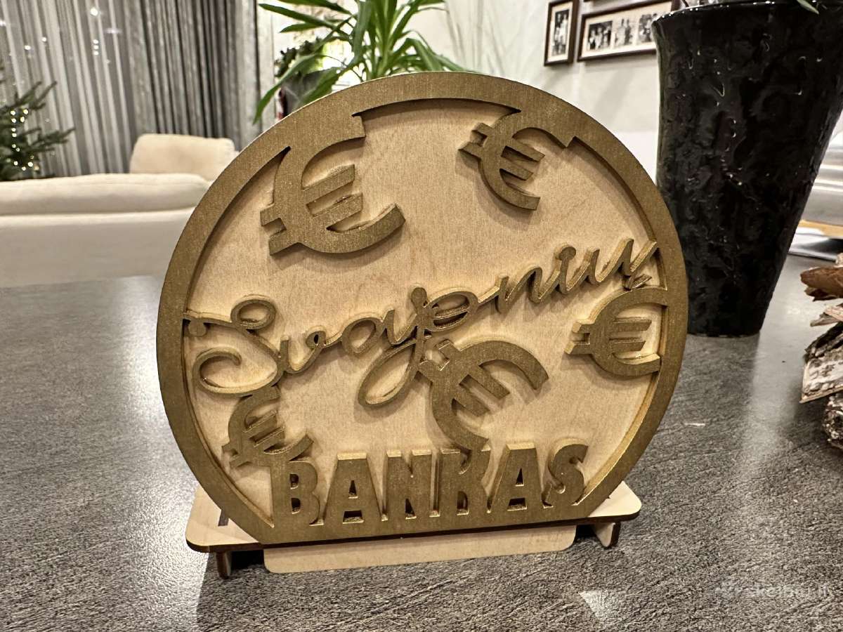 Medinė taupyklė - Svajonių bankas