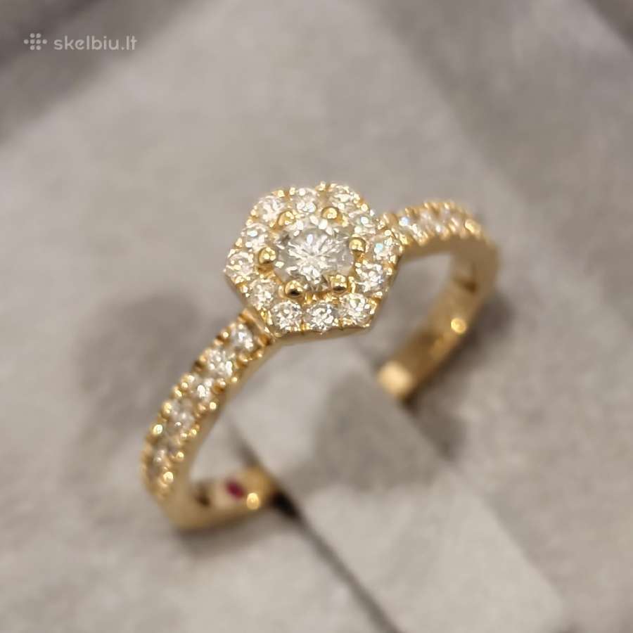 Auksinis žiedas Marry me by ribas