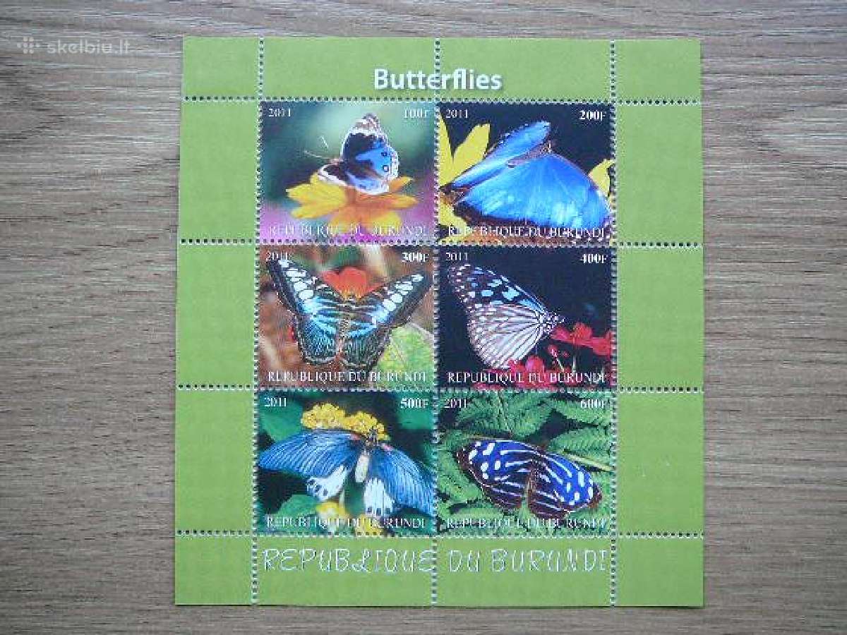 Drugeliai Burundis 2011 svarus d1436