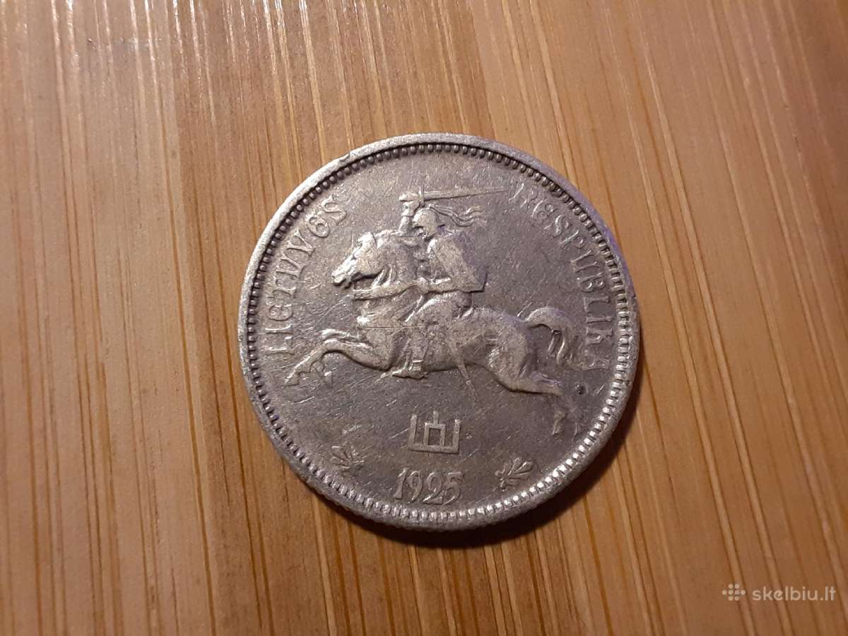 2 litai 1925 - Lietuva Tarpukaris - nuotraukos Nr. 2