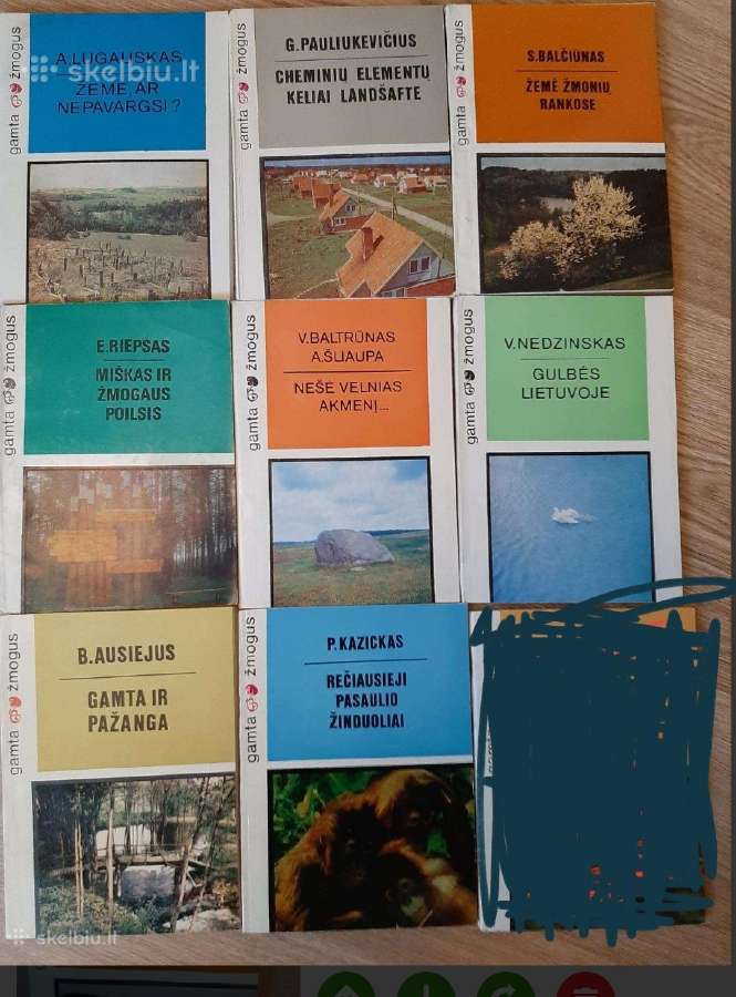 Gamta ir žmogus serijos knygutės
