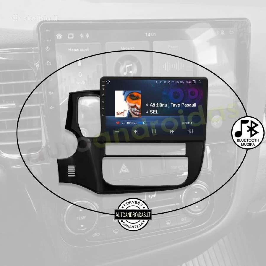 Mitsubishi Outlander 3 Android multimedia Caplay - nuotraukos Nr. 6