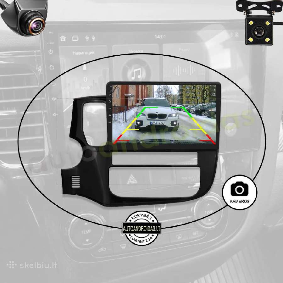 Mitsubishi Outlander 3 Android multimedia Caplay - nuotraukos Nr. 7