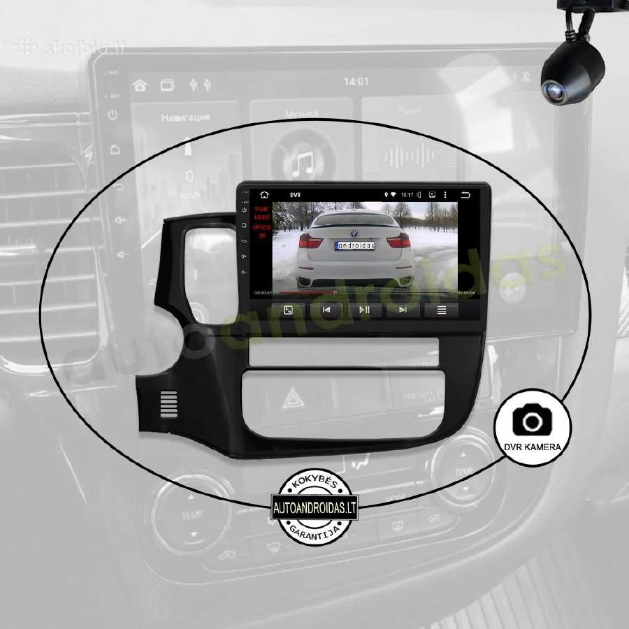 Mitsubishi Outlander 3 Android multimedia Caplay - nuotraukos Nr. 8