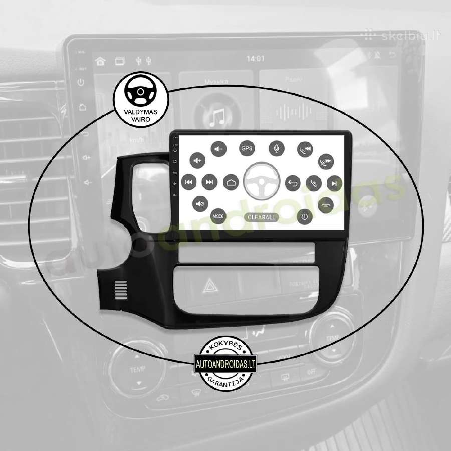 Mitsubishi Outlander 3 Android multimedia Caplay - nuotraukos Nr. 12