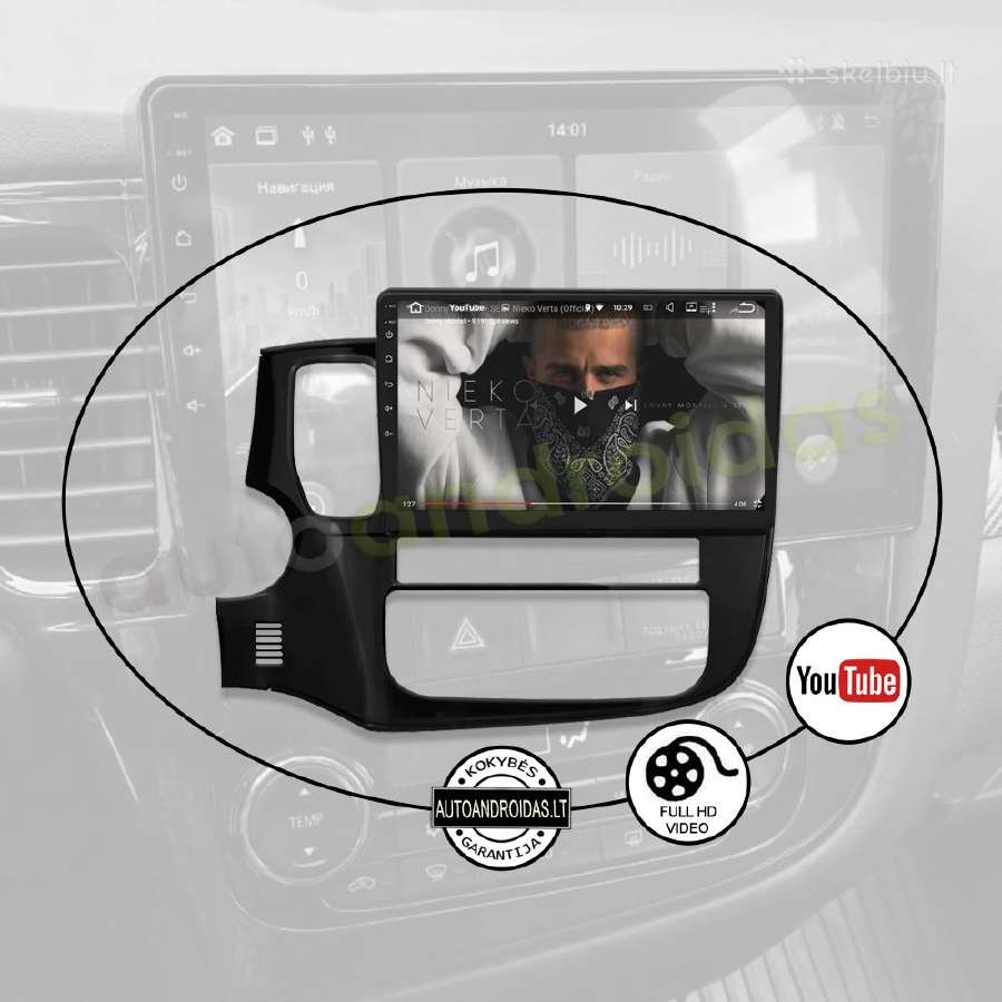 Mitsubishi Outlander 3 Android multimedia Caplay - nuotraukos Nr. 9