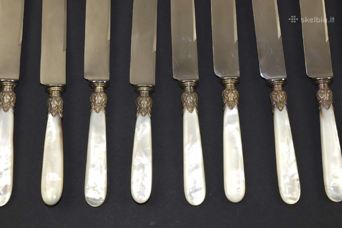 Peiliai metalas perlamutras 18 vient. kaina 27 eur - nuotraukos Nr. 2