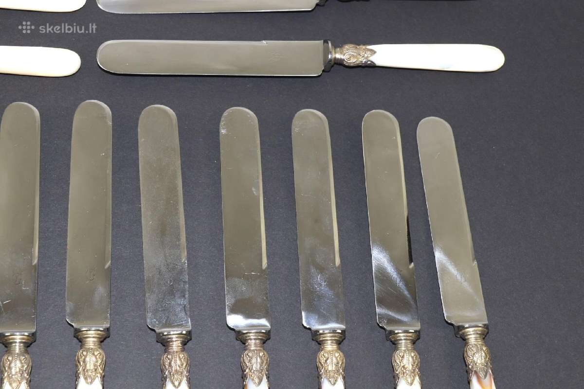 Peiliai metalas perlamutras 18 vient. kaina 27 eur - nuotraukos Nr. 4
