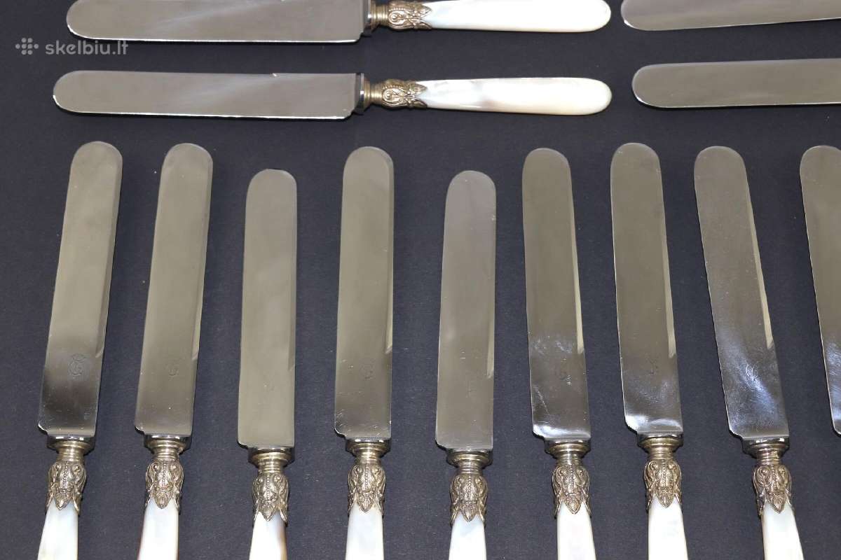 Peiliai metalas perlamutras 18 vient. kaina 27 eur - nuotraukos Nr. 5