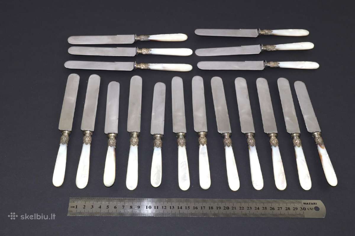 Peiliai metalas perlamutras 18 vient. kaina 27 eur - nuotraukos Nr. 8
