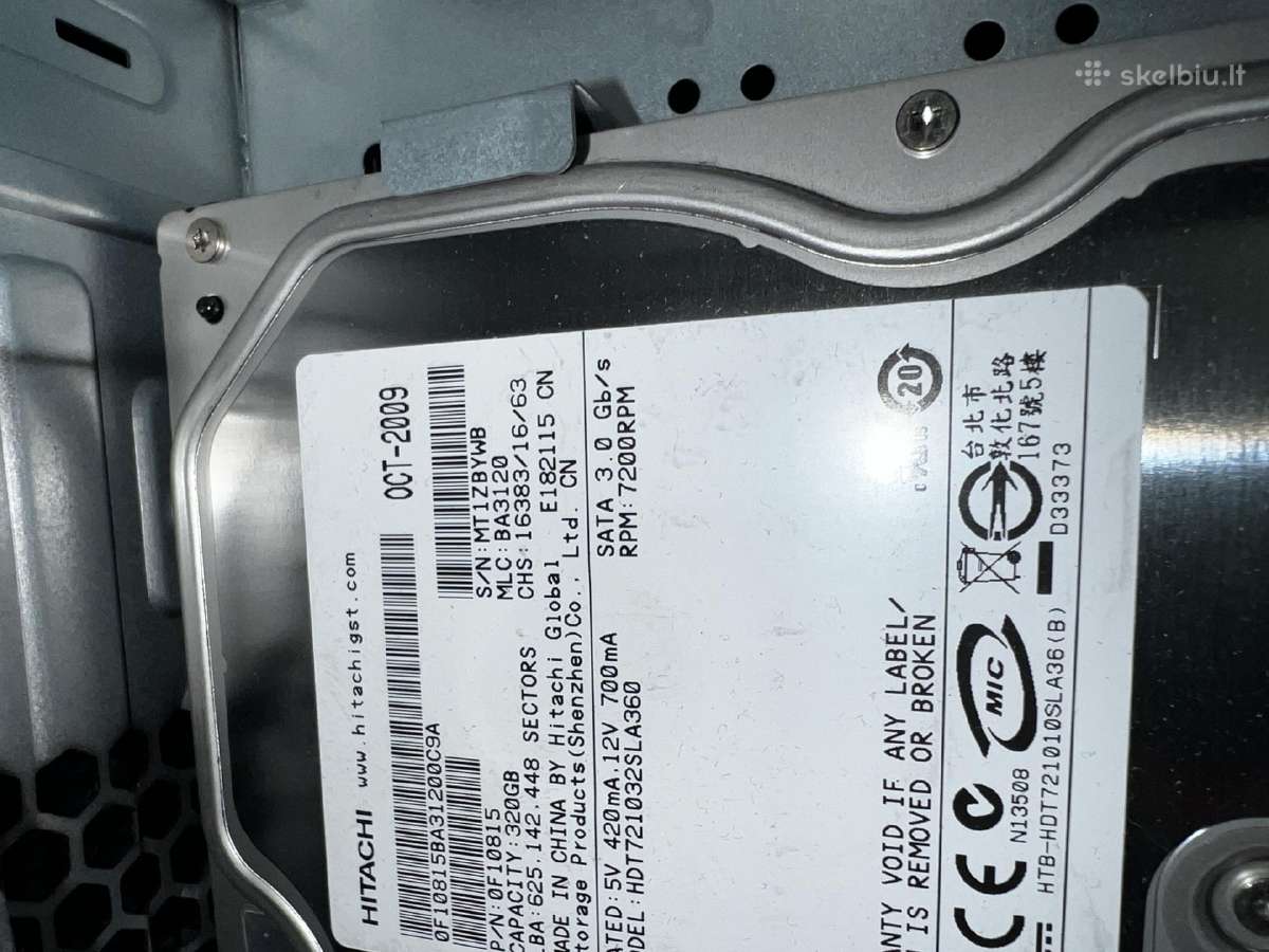 Fujitsu Esprimo P2550, Intel 320gb + Monitorius - nuotraukos Nr. 5