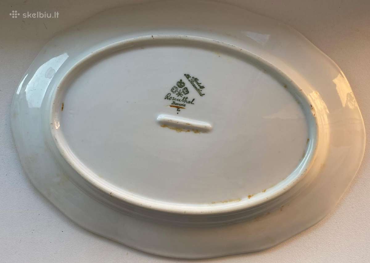 Bavarijos porceliano lėkštė-dubuo Rosenthal - nuotraukos Nr. 2