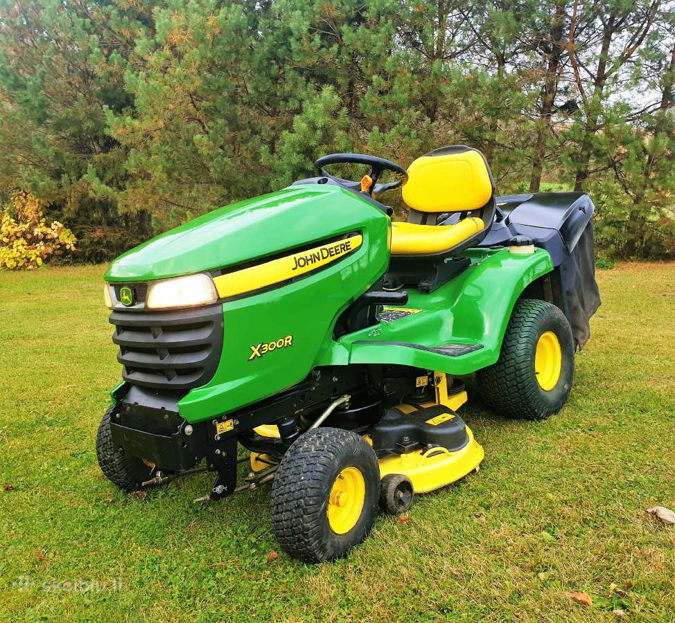 Sodo Traktoriukas John Deere X300r - nuotraukos Nr. 19