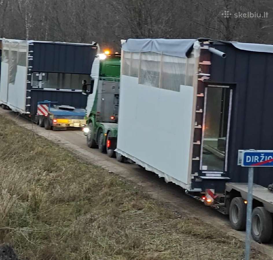 Modulinių namų transportavimas, namų tranaportavim