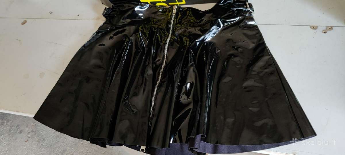 Naujas pvc-latex (dirbtinės odos) mini sijonas - nuotraukos Nr. 5