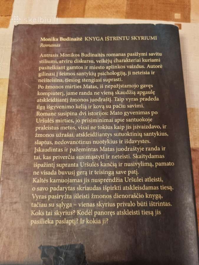 Knyga ištrintu skyriumi - nuotraukos Nr. 4