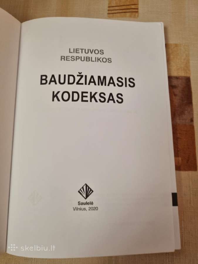 Lietuvos respublikos baudžiamasis kodeksas - nuotraukos Nr. 2
