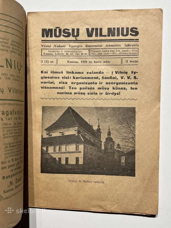 Laikraštis Vilniui vaduoti Mūsų Vilnius 1929 3 (5) - nuotraukos Nr. 4
