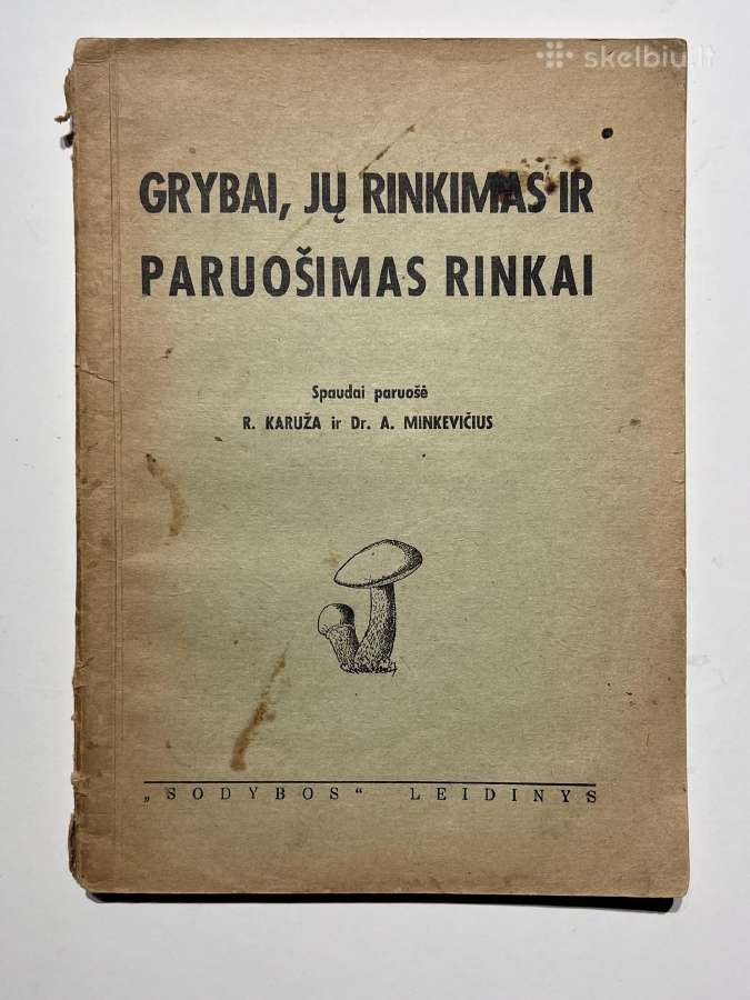 Knyga Grybai Jų Rinkimas Ir Paruošimas Rinkai - nuotraukos Nr. 2